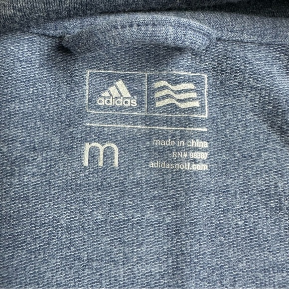 Adidas Blue Rose Gold Zip Sweatshirt M - Picture 6 of 8